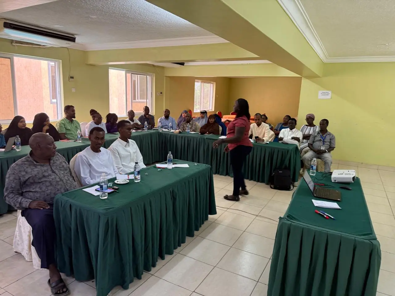 Community representatives gathered after an inclusive engagement session
