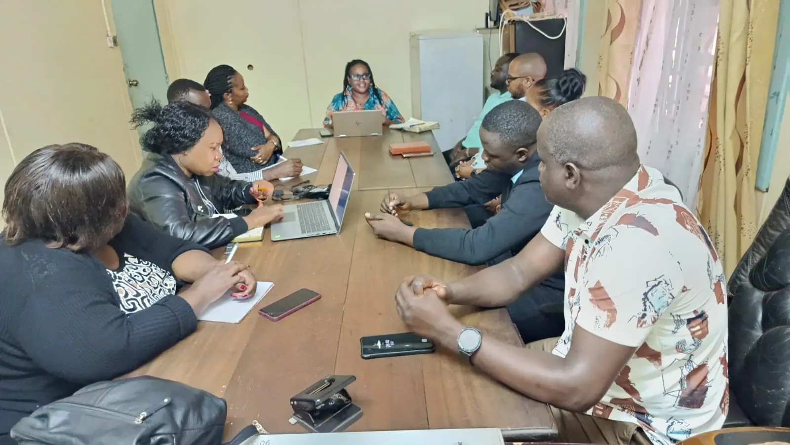 Project representatives taking part in an institutional consultation